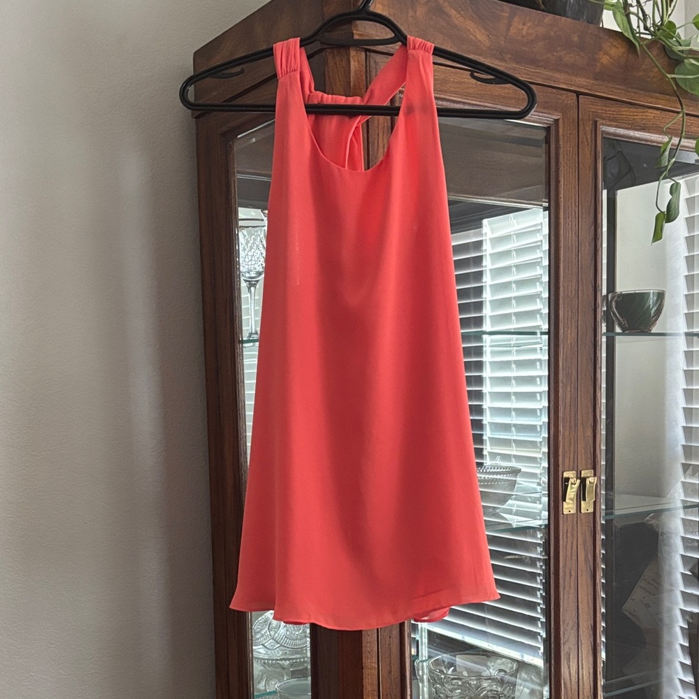 Willi Smith Vibrant Coral Top